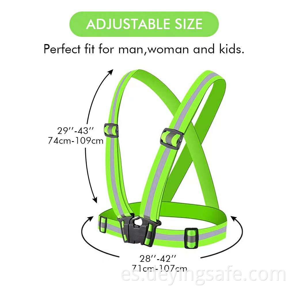 reflective safety belt vest